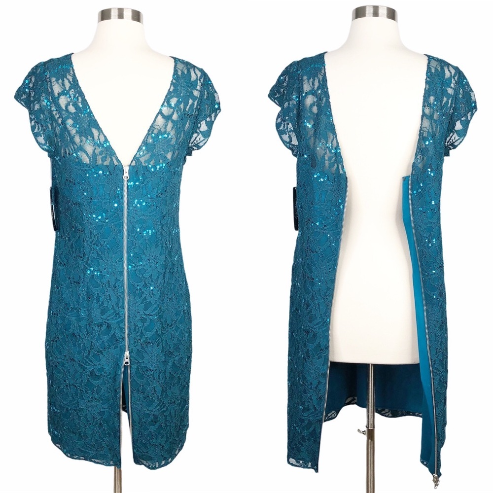 Hailey Adrianna Papell Sequin Lace Dress - Picture 4 of 7
